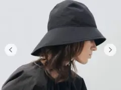 IRIS 47 サンシェードハット 黒 未使用美品 IRIS47｜sunshade hat 帽子 ハット 日よけ対策 - H.O.V(フォブ