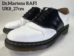 UK8_27cm Dr.Martens RAFI サドルシューズ 黒×白 5Hのサムネイル