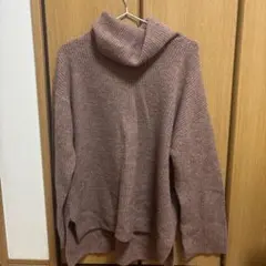 GU ボクシータートルネックセーター　ニット　ドロップショルダー