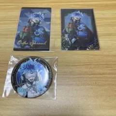 ツイステ メタルクリアカード ウエハースカード 実験着缶バッジ オルトシュラウド