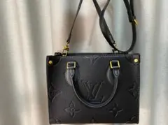 LOUIS VUITTON黒のハンドバッグ/ショルダーバッグ