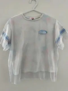 pinklatteタイダイプリント 半透明TシャツS(140)
