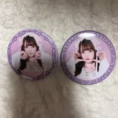 塩川莉世2種類缶バッジセット - メルカリ