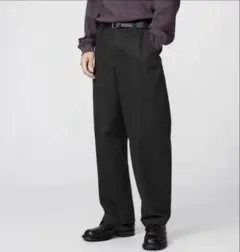 ユニクロ　Uniqlo U ワイドフィットチノ ブラック ウエスト73cm