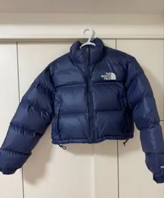 【極美品】ノースフェイス ショートヌプシ 700フィル ネイビー L 海外限定のサムネイル