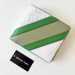 【新品】MICHAEL KORS メンズ 二つ折り財布 COOPER 白のサムネイル