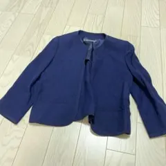 GIVENCHY ジバンシー ノーカラージャケット ネイビーのサムネイル
