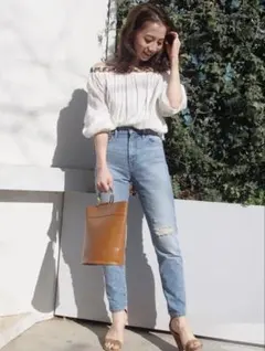 Ungrid アングリッド ハイウエストスリムデニム 24inch