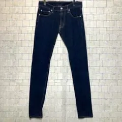 ダークブルースキニーデニム 28サイズ　シンプル 人気デザイン　人気カラー