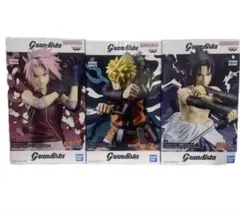 Grandistaナルト&うちはサスケ&春野サクラフィギュアセット NARUTO