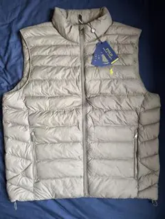 極美品 ポロラルフローレン 近代タグ ダウンベスト ライトグレー XS POLO RALPH LAUREN KING SIZE 大きいサイズのポロ ラルフ