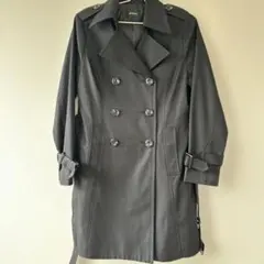 【demain】美品トレンチコート ブラック　L