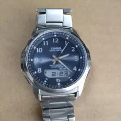 美品.CASIO 電波ソーラー デジタルアナログコンビネーション時計
