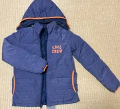 H&M ダウンコート　フード付き　中綿コート　リバーシブル 　140