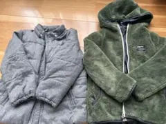 キッズ服 ジャケットセット グレー・グリーン