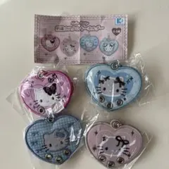 ①ハローキティ 刺繍カスタムキーホルダー　全4種セット