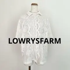 LOWRYSFARM ローリーズファーム ホワイト レース編み 半袖シャツ