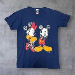 90s ミッキー&ミニー　USA製 Disney Tシャツ　vintageのサムネイル
