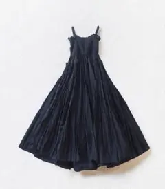 FRENCH RETRO BACK GATHER LONG ONEPIECE