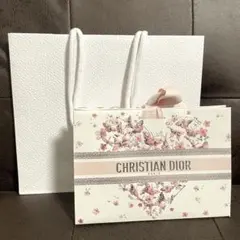 Dior 2026 限定桜ハートギフトバッグ　リボン付ショッパーセット