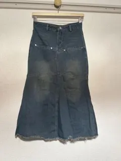 デニム ロングスカート　古着 vintage 平成