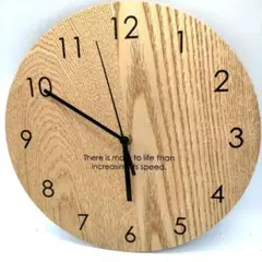 美品！！インテリア風木製壁掛け時計 直径30cm