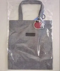 【新品】 familiarファミリア　トートバッグ　ギンガムチェック