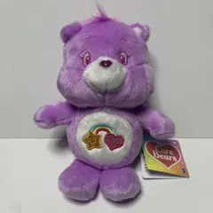 【タグ付、新品】ケアベア ぽってりきらきらぬいぐるみ2 パープル プライズ限定品
