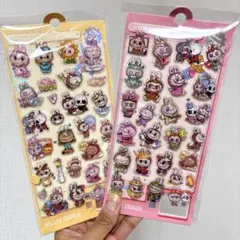 ラブブ ぷくぷくシール立体シールボンボンドロップシール2枚セット