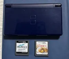 ジャンク品★Nintendo DS Liteネイビー本体　ソフト2本