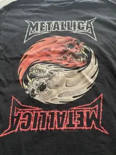 METALLICA スカル オフィシャルTシャツ コピーライト有りLのサムネイル