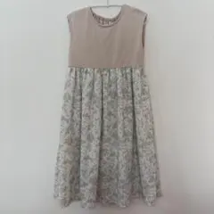 après les cours 花柄ノースリーブワンピ120