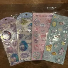 サンリオ　すりガラス風シール　ウォーターインシール