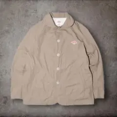 【美品】DANTON DOWNPROOF 丸衿ブルゾン レディース ベージュ S