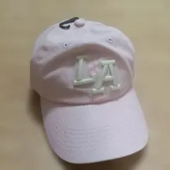 LA ピンク　キャップ