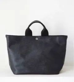 トプカピ　スコッチグレイン ネオレザー A4 トートバッグ プレーン　ブラック