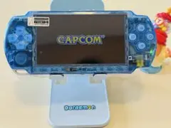 SONY PSP-3000スケルトンブルーカスタマイズ4GBメモリ付 バッテリー