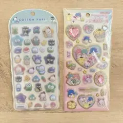 【正規品】サンリオ2枚セット　コットンパフィー　キラキラジュエルシール　サンリオ