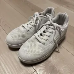 ホワイトメッシュスニーカー エアクッション