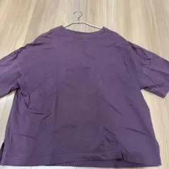 NAVY パープル 半袖Tシャツ コットン100%のサムネイル