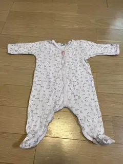 Petit Bateau プチバトー 花柄　ロンパース 6m ベビー服