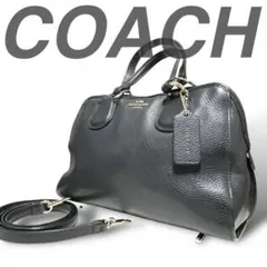 美品 COACH コーチ 2way ミニボストン ノリータ サッチェル レザー
