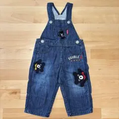 DOUBLE.B 80 オーバーオール ズボン デニム ロンパース ミキハウス