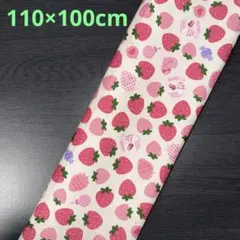 1点限定【KIYOHARA】いちごミルク柄生地　オックス　《110×100cm》