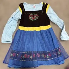 アナと雪の女王　Tシャツ地　チュール　ドレス　コスチューム　ハロウィン