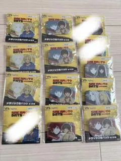 サカモトデイズ　メタリック缶バッジ　スクエア　10点　未使用　美品　即購入可能