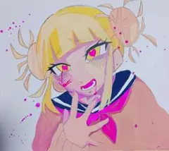トガヒミコ ヒロアカ イラスト 手描きイラスト ファンアート - メルカリ