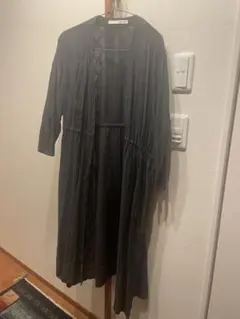 evam eva ネイビー 羽織り ロングカーディガン