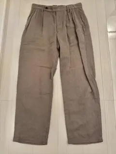 NEAT ニート ツータック ボタンフライ ピケパンツ スラックス 46 NEAT ニート ツータック ボタンフライ ピケパンツ スラックス 46