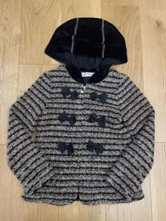 メゾピアノ　130 ジャケット　金色×黒